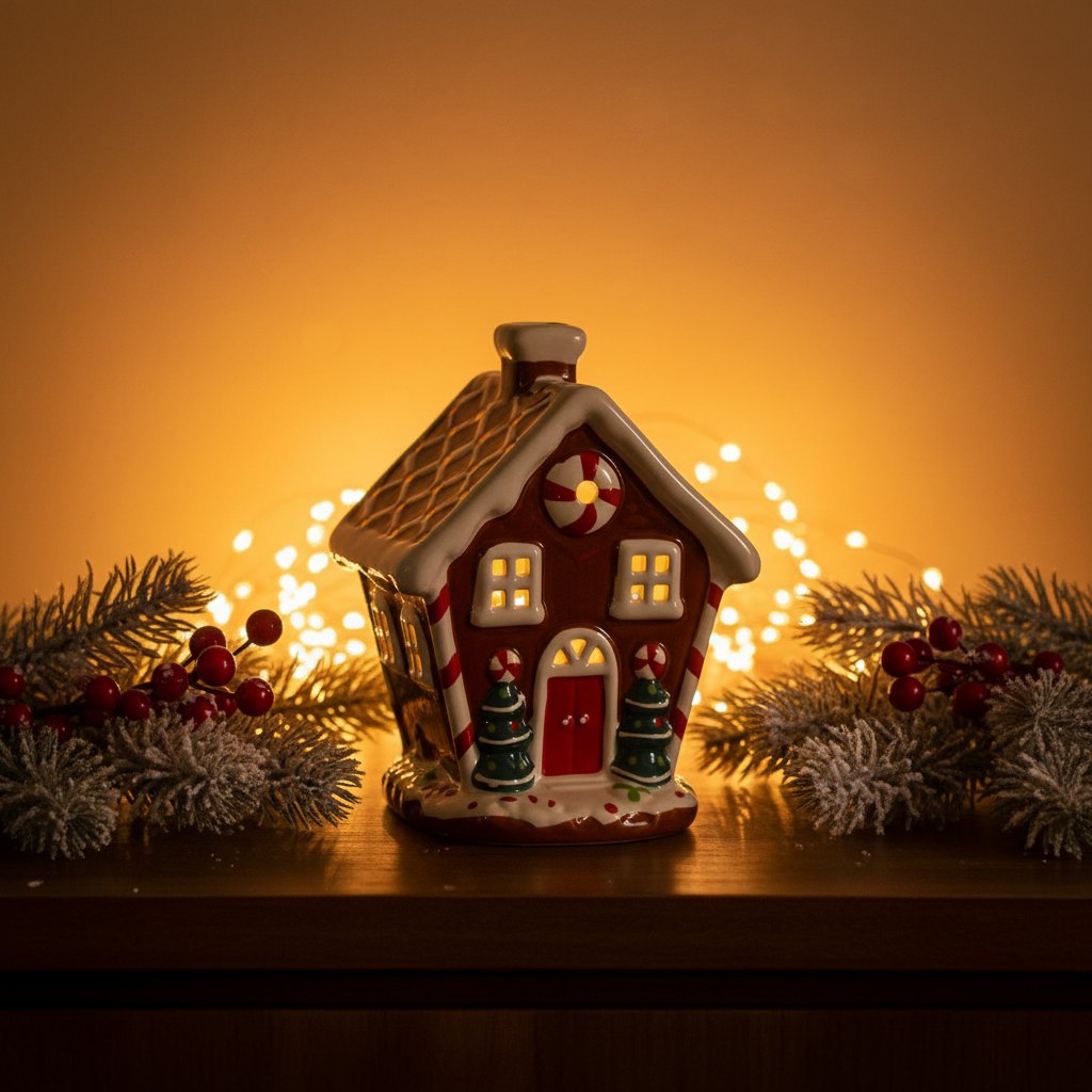 LED Gingerbread House