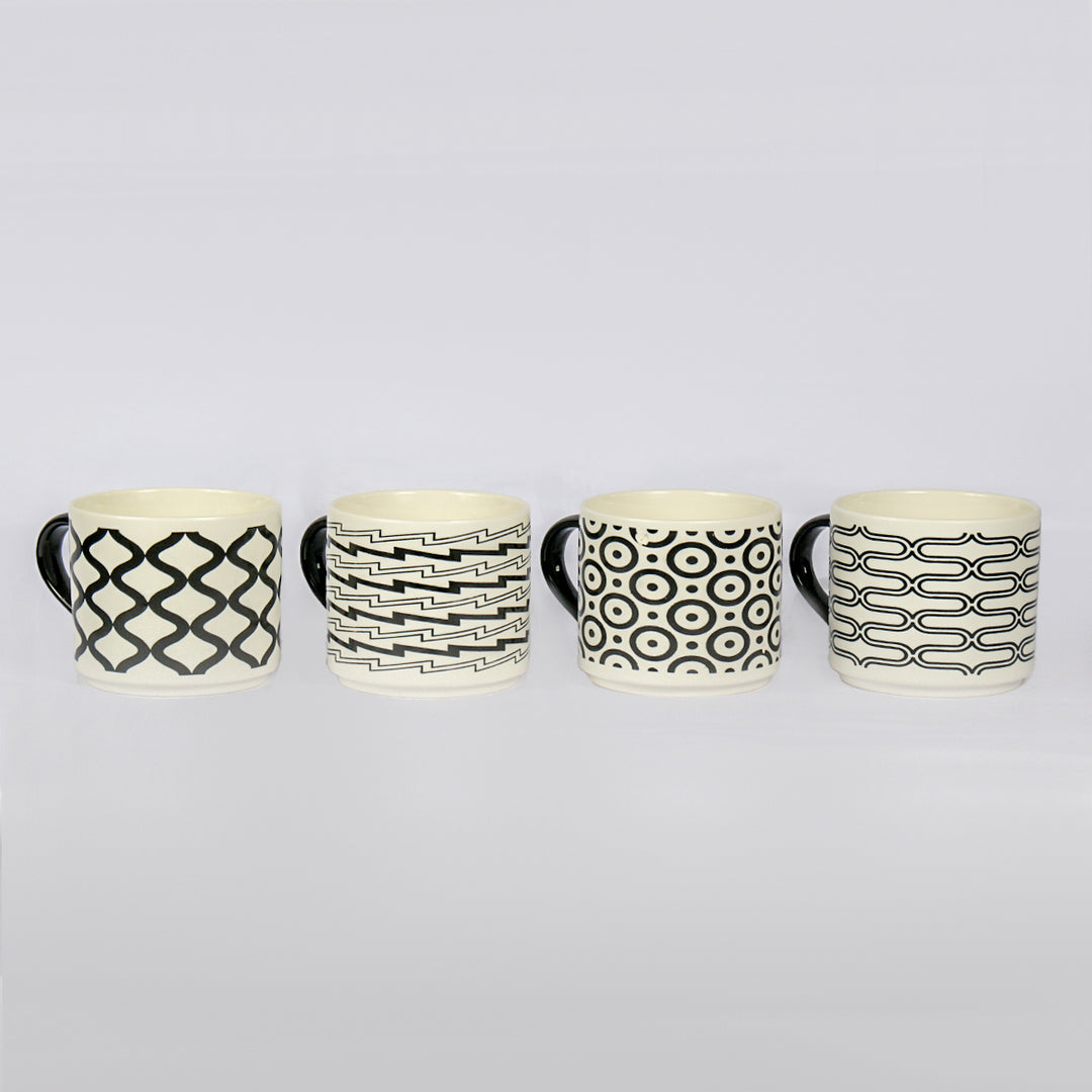 Patterned Mug (Black & White)