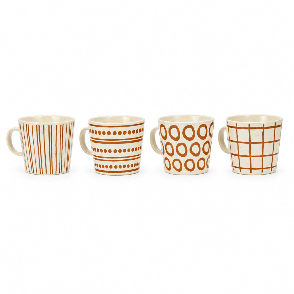 Patterned Mug (Brown)