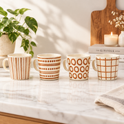Patterned Mug (Brown)