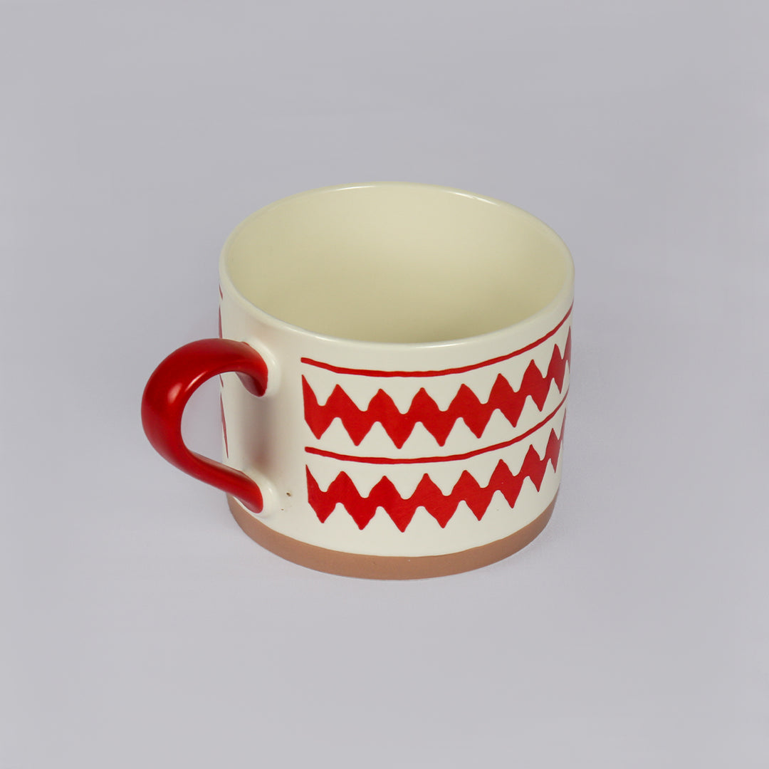 Patterned Mug (Red)