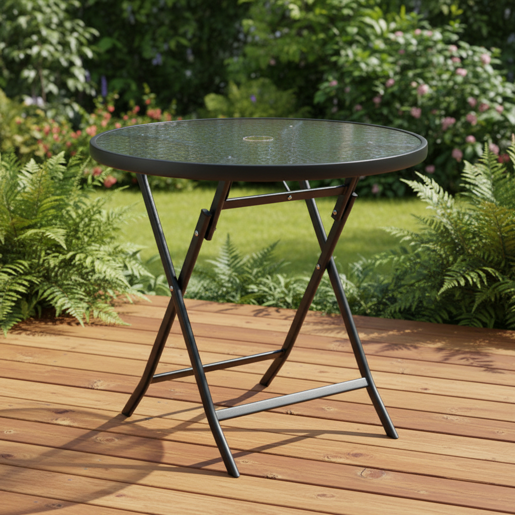 Lubrov  Round Foldable Table