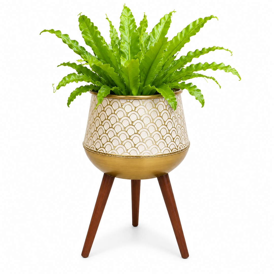 Gold Mermaid Scale Plant Holder