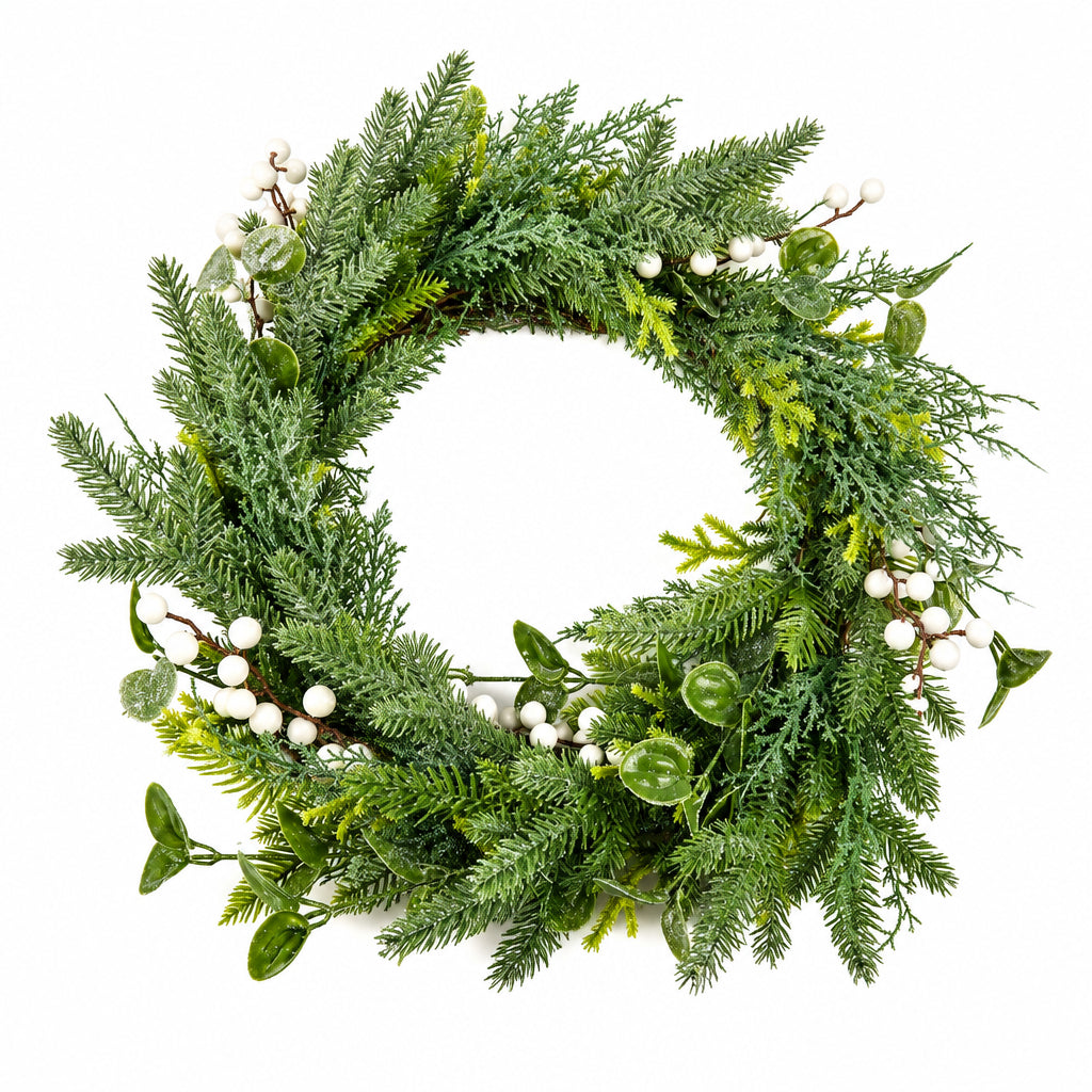 Pearl Berry Pine Wreath