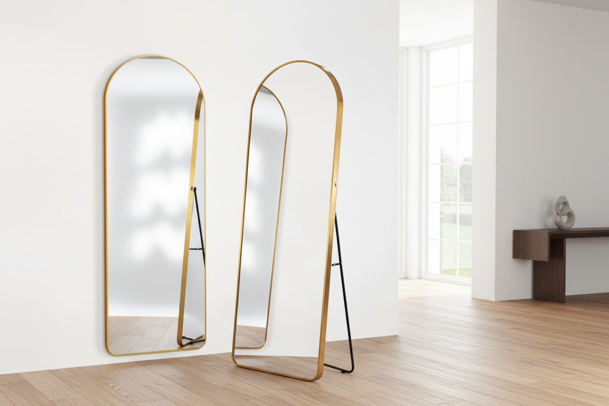 Gold Arch Full-Length Mirror