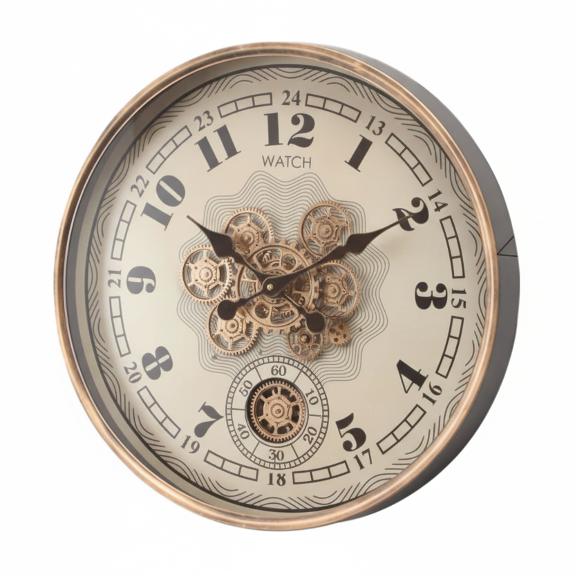 Gold and White Clock