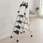 Load image into Gallery viewer, 4 Step Folding Ladder White
