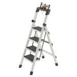 Load image into Gallery viewer, 4 Step Folding Ladder White
