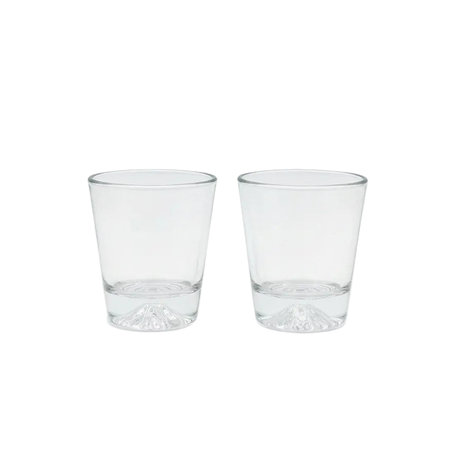 Whisky Glass with Mountain Base