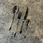 Load image into Gallery viewer, Silver and Gold Cutlery Set
