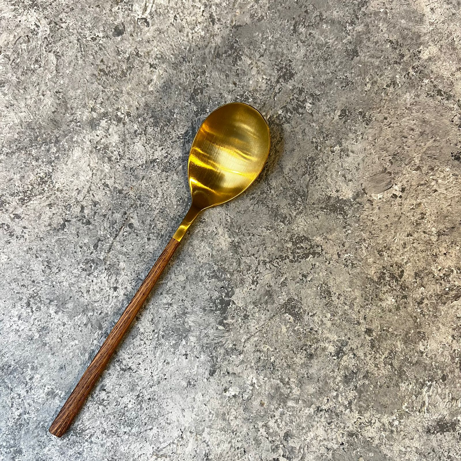 Gold Bamboo Design Cutlery Set