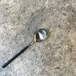 Load image into Gallery viewer, Black and Silver Cutlery Set
