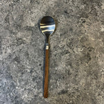 Load image into Gallery viewer, Silver Bamboo Design Cutlery Set
