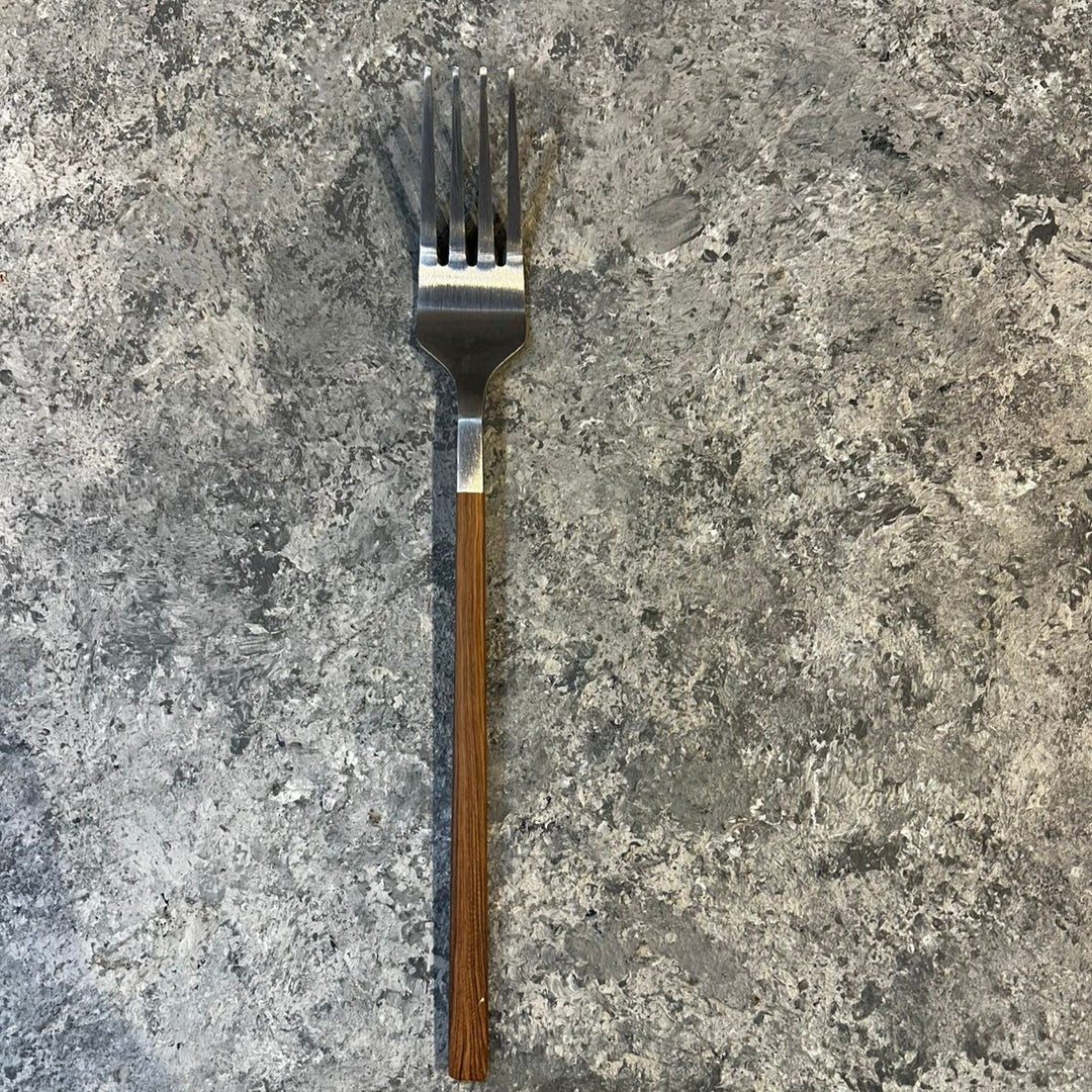 Silver Bamboo Design Cutlery Set