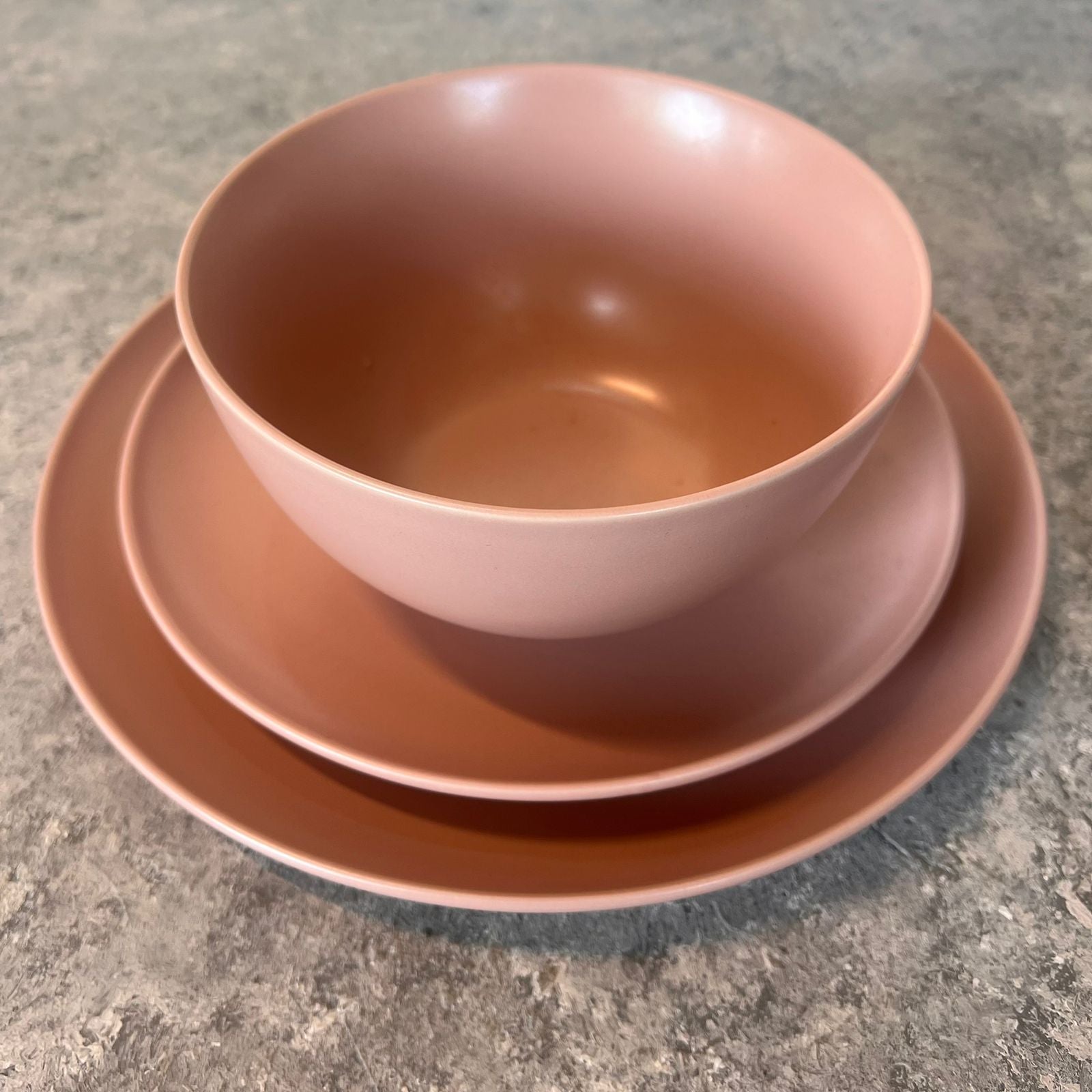 Soft Pink Ceramic Dinnerware Set