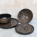 Load image into Gallery viewer, Elegant Black Ceramic Tableware Set
