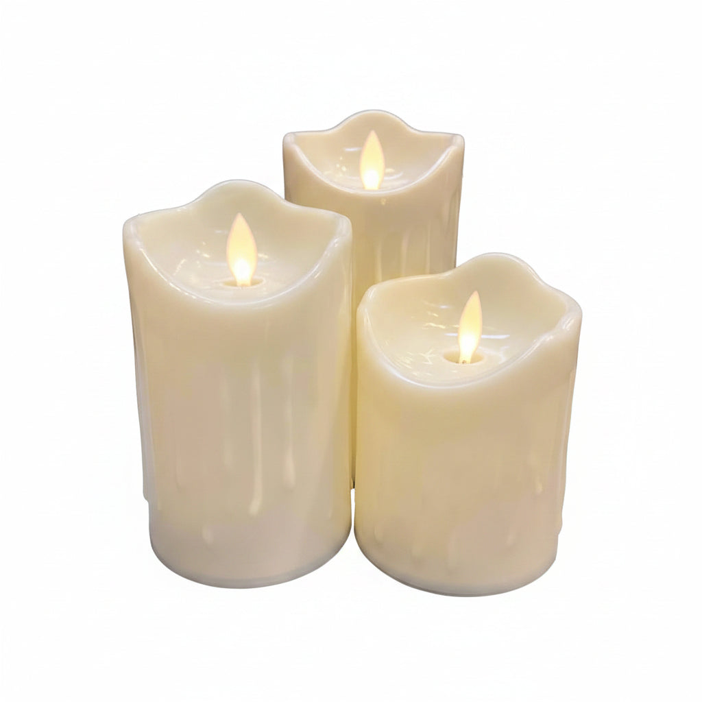 LED Flameless Wax Candle Reachargeable