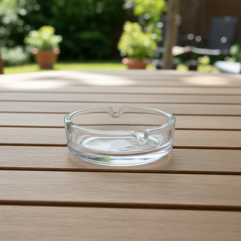 Round Glass Ashtray