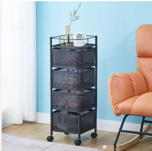 Multi-Layer Vegetable Rack Black square