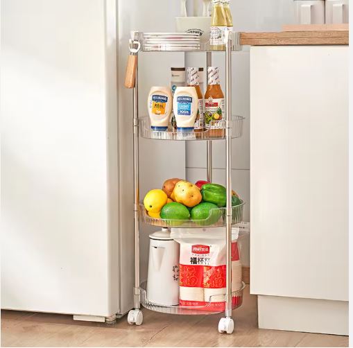 Multi-Tier Rectangle Acrylic Trolley