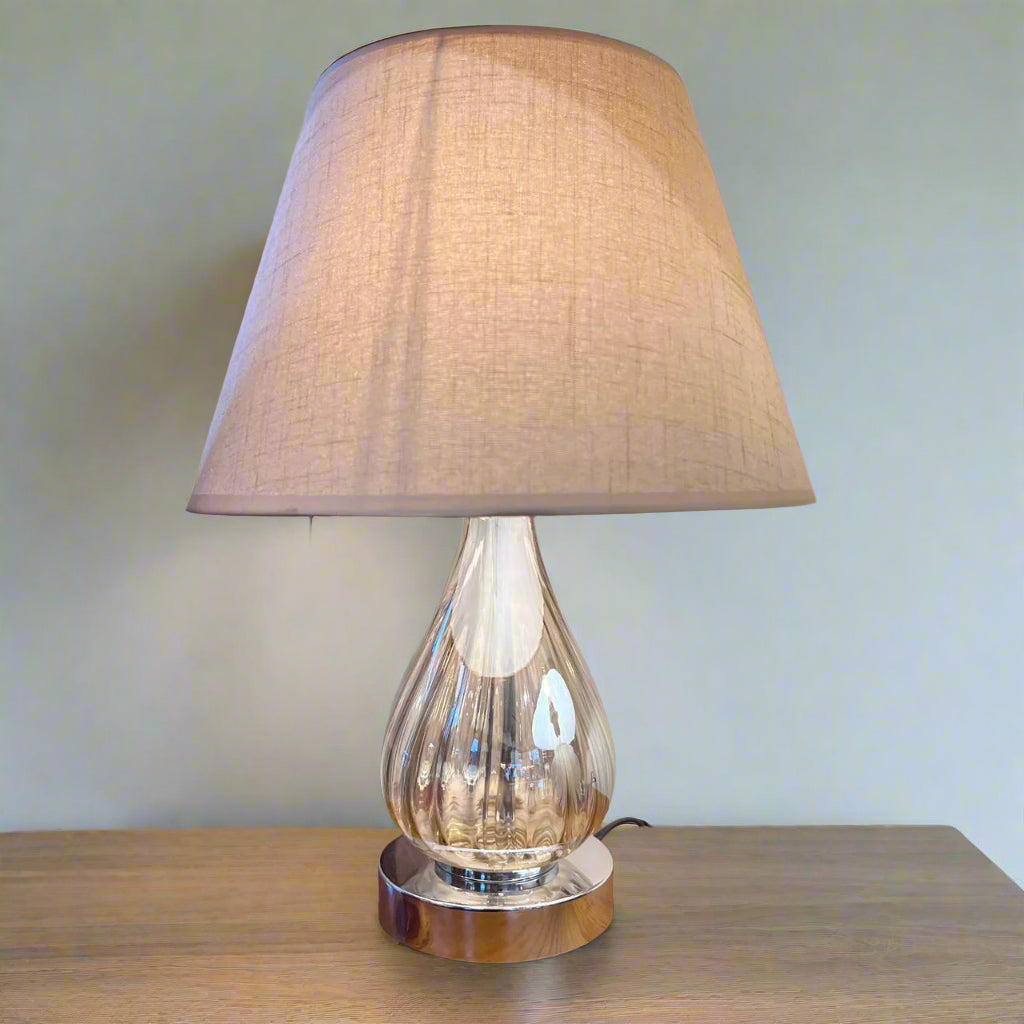 glass table lamp