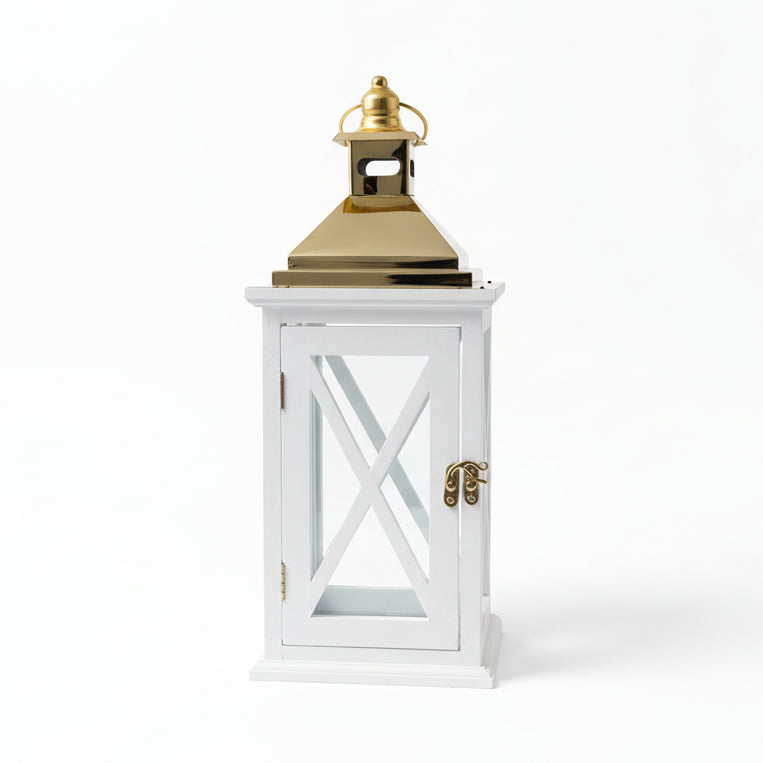 Gold Top White Lantern
