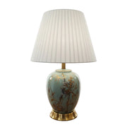 Blue Floral Ceramic Table Lamp