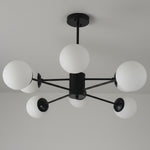 Load image into Gallery viewer, Black Ceiling Light With 8 Lights
