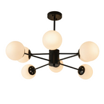 Load image into Gallery viewer, Black Ceiling Light With 8 Lights
