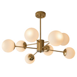 Load image into Gallery viewer, Gold Ceiling Light With 8 Lights

