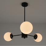 Load image into Gallery viewer, Black 3 Bulb Ceiling Light
