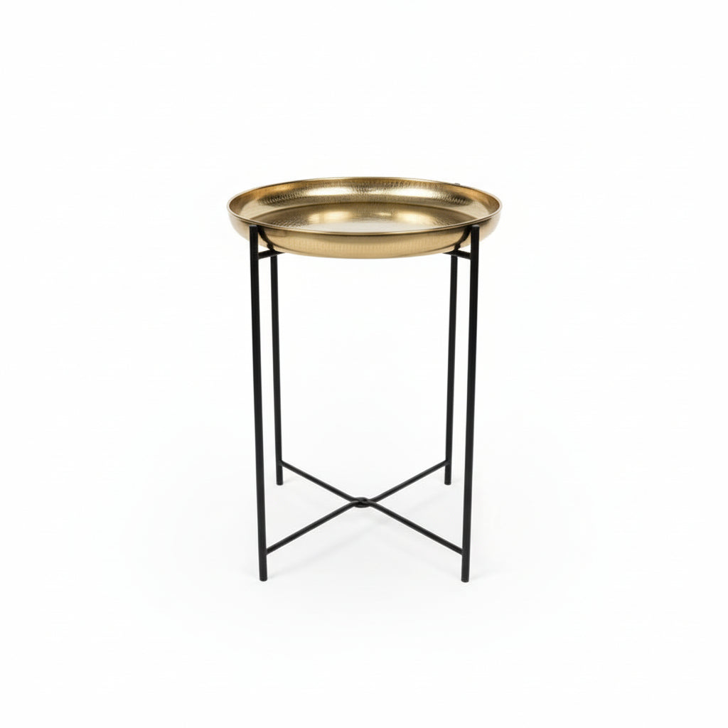 Black & Gold Side Table