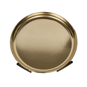 Black Gold Tray Side Table
