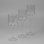 Load image into Gallery viewer, Glass candle holder set
