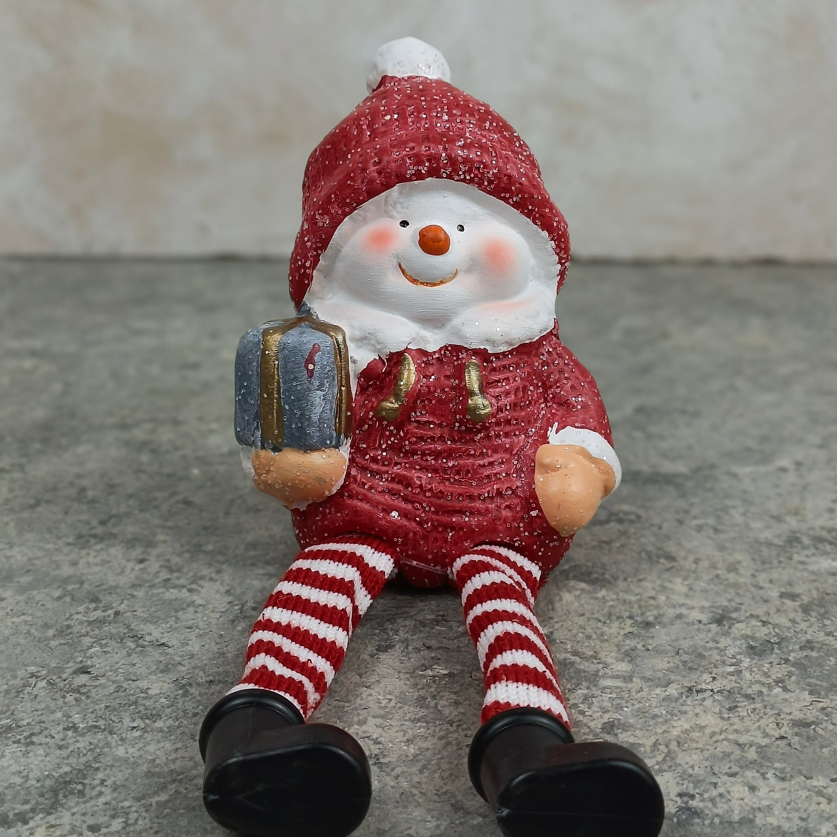 Sitting Snowman/Santa Ornament