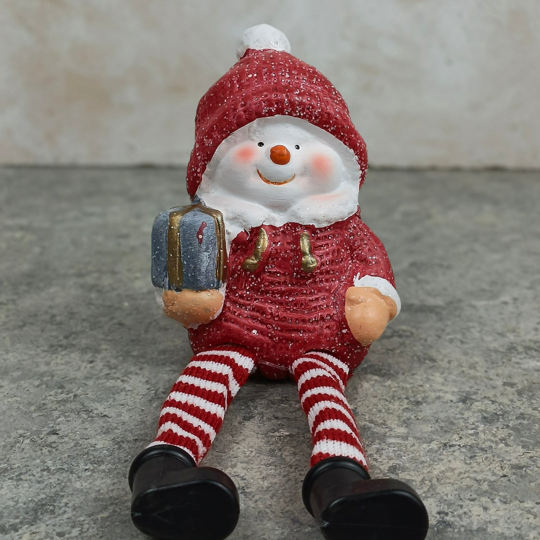 Sitting Snowman/Santa Ornament