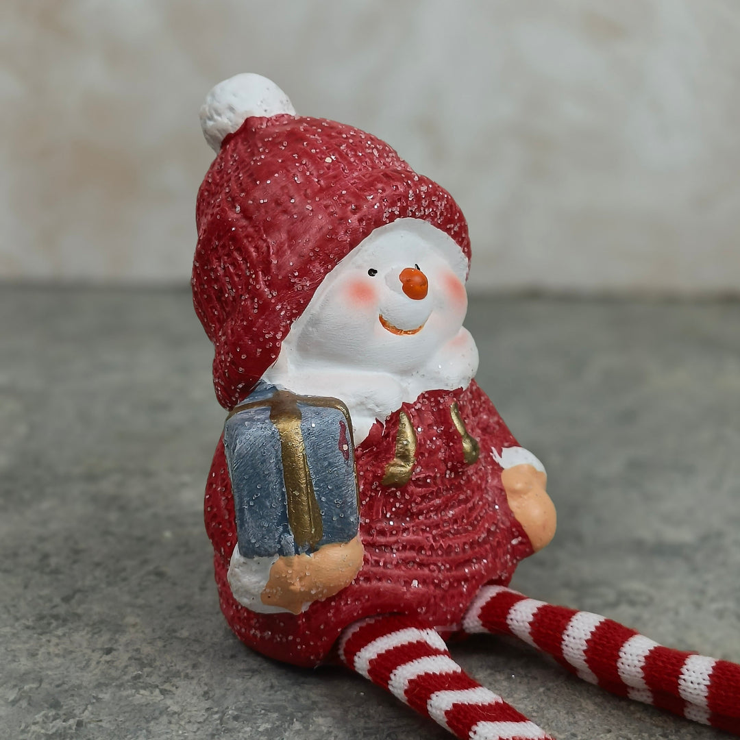 Sitting Snowman/Santa Ornament