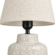 Ivory Textured Table Lamp
