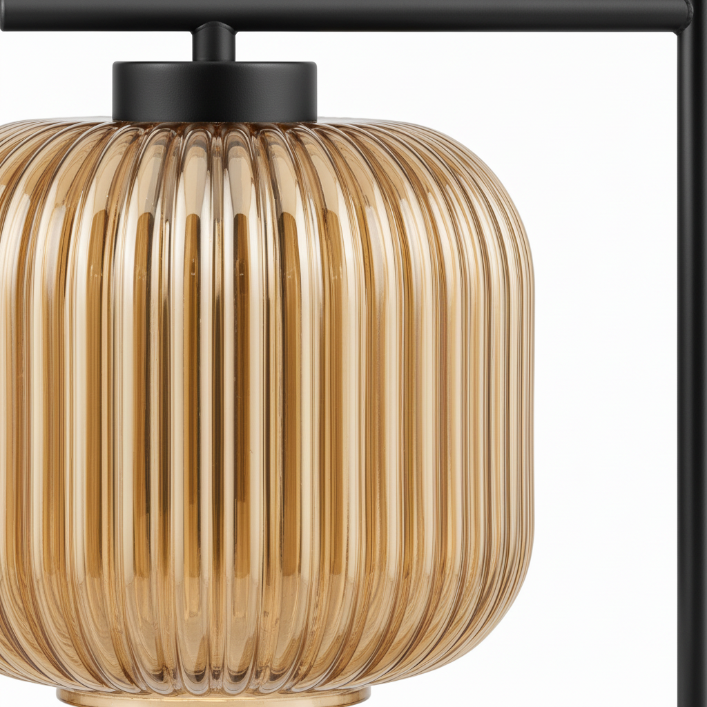 Aurelia Amber Glass Table Lamp