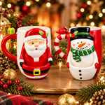Load image into Gallery viewer, Ceramic Mug W/Spoon Holder
