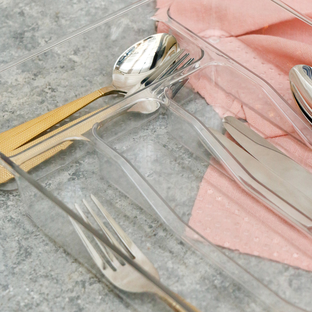 Acrylic Cutlery Organizer – 5 Compartments