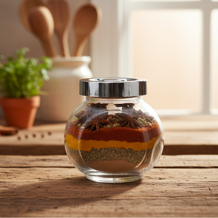 Glass Spice Jar 200ml