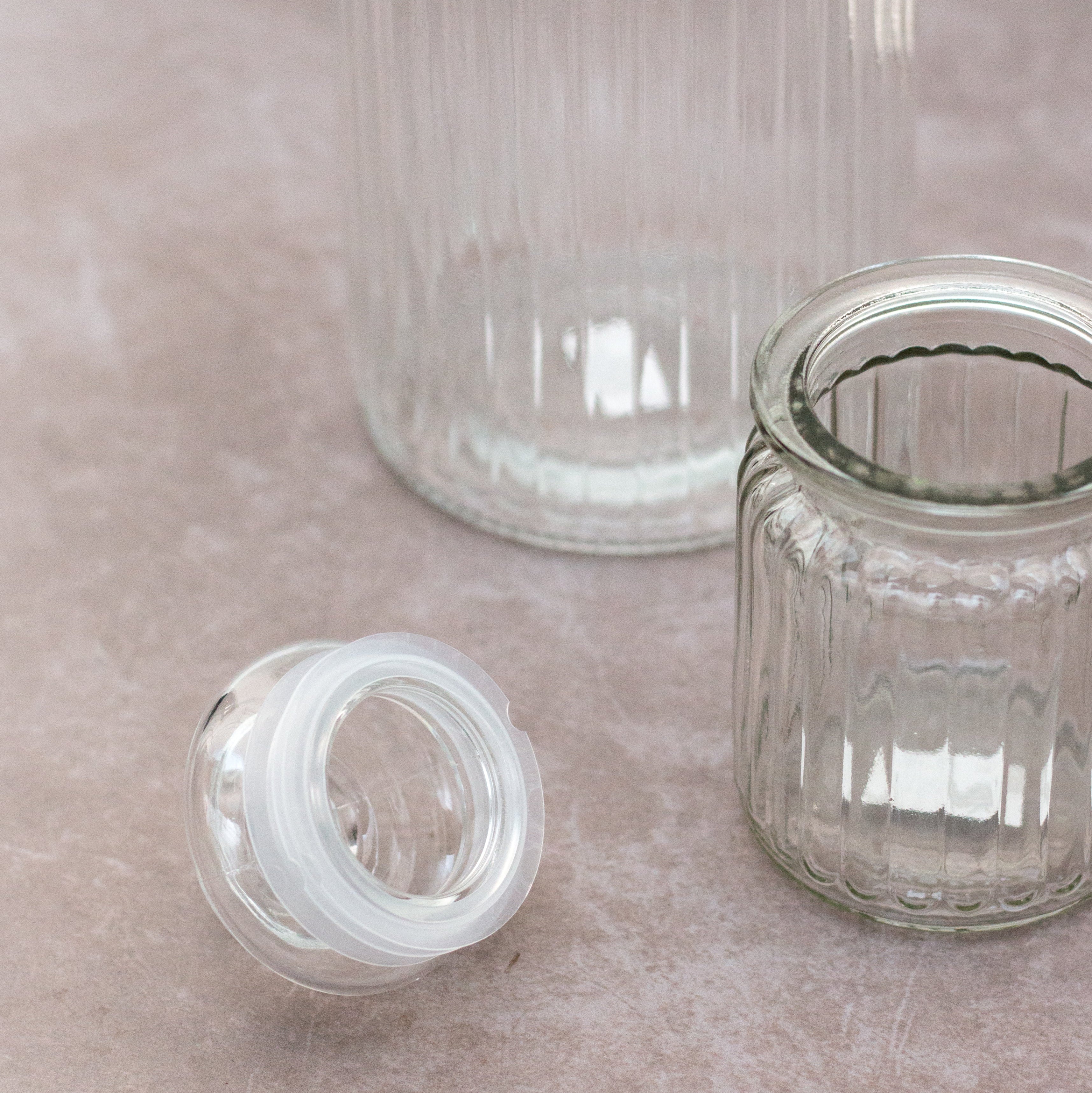 Striped Sealable Jar