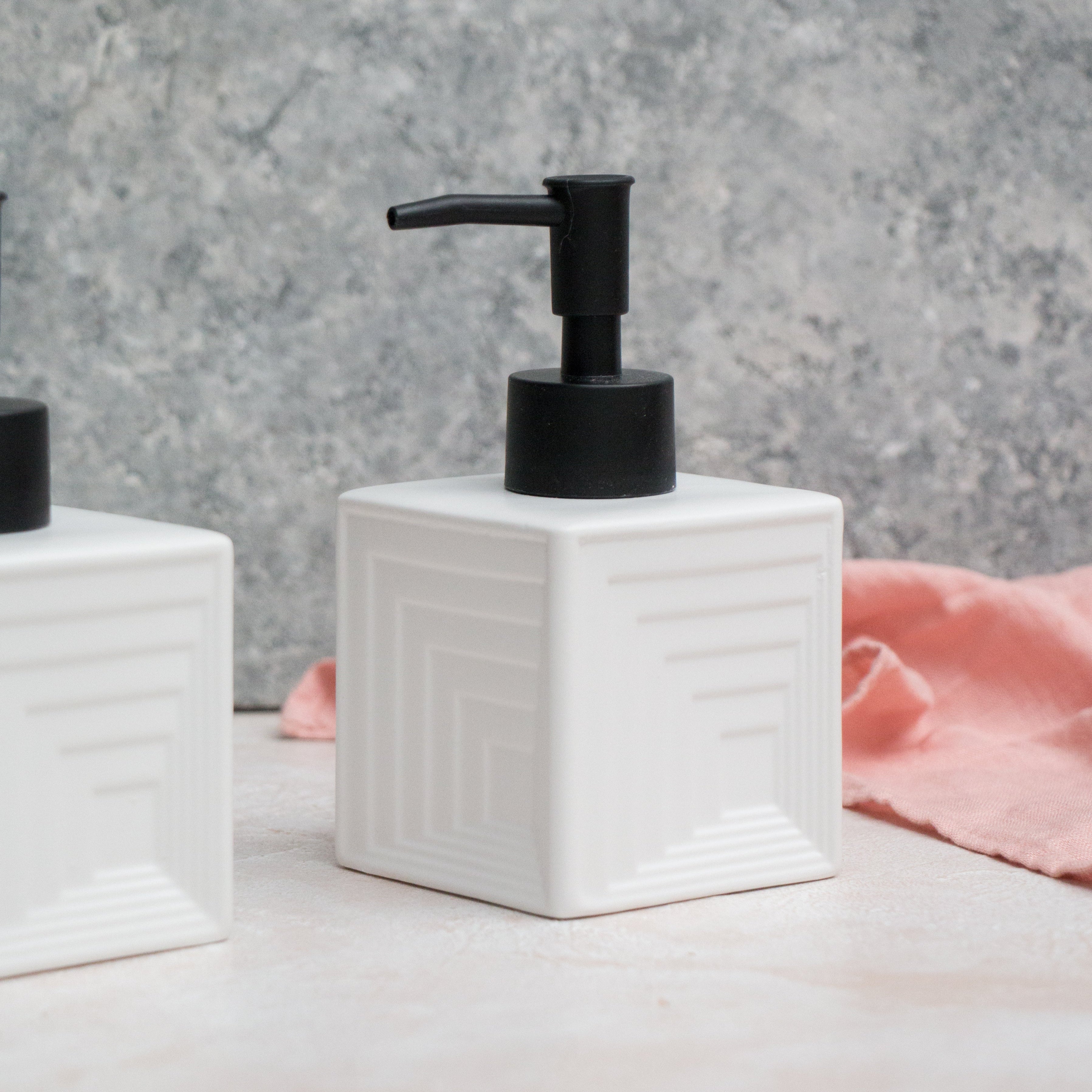 Short Square Soap Dispenser