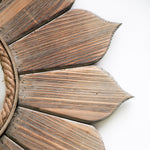 Load image into Gallery viewer, Wooden Sunflower Mirror
