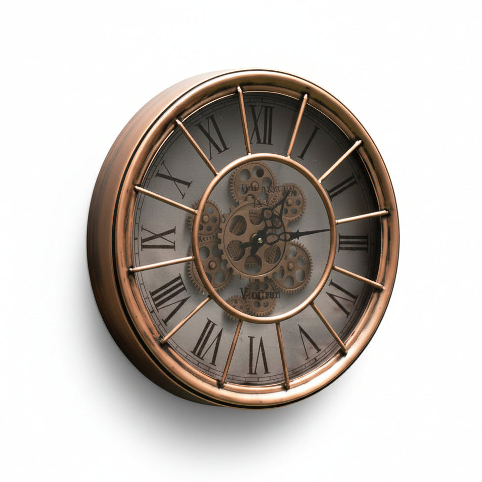 Clock Bronze with Gear