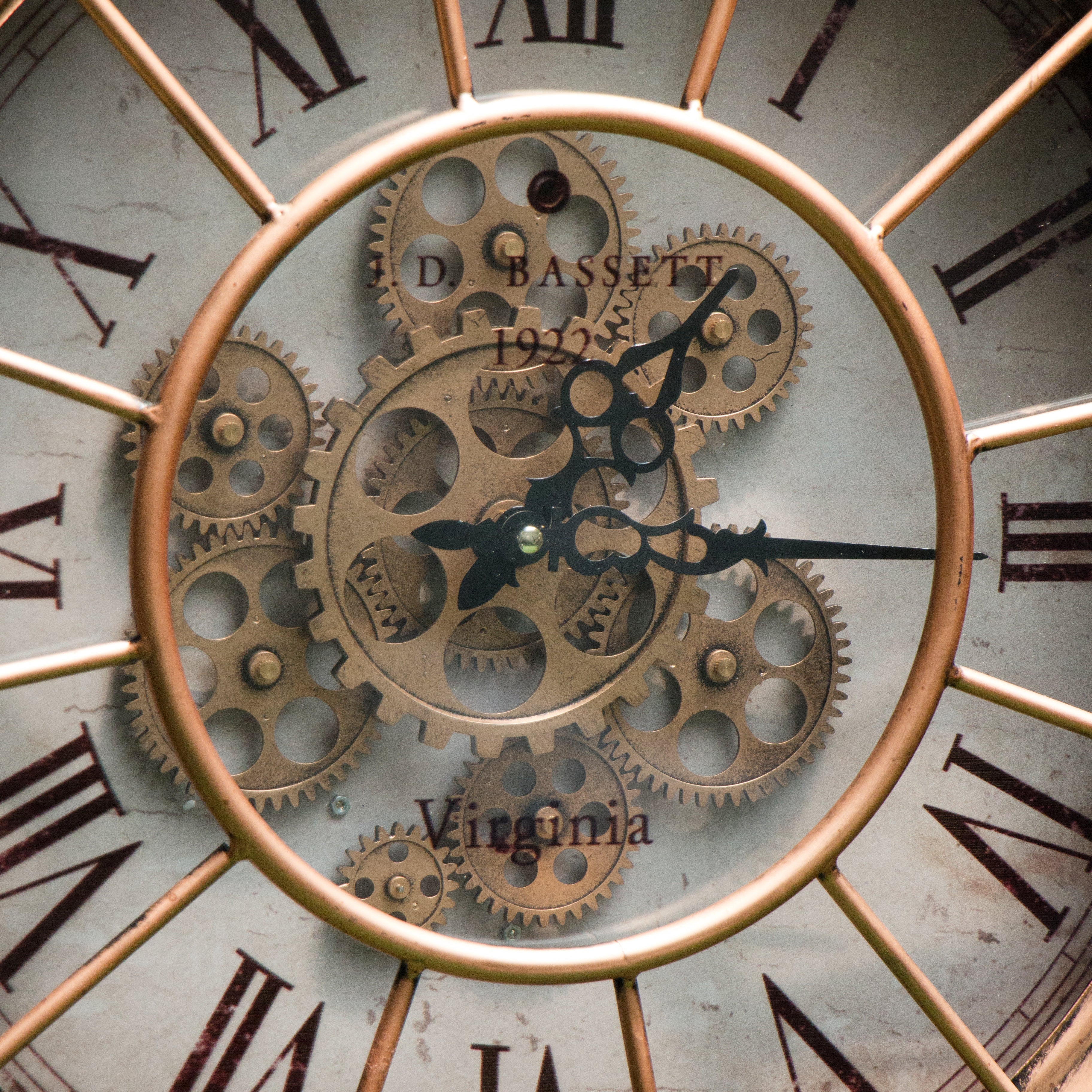 Clock Bronze with Gear