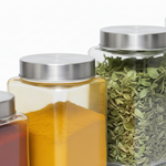 Load image into Gallery viewer, Transparent Square Glass Jar
