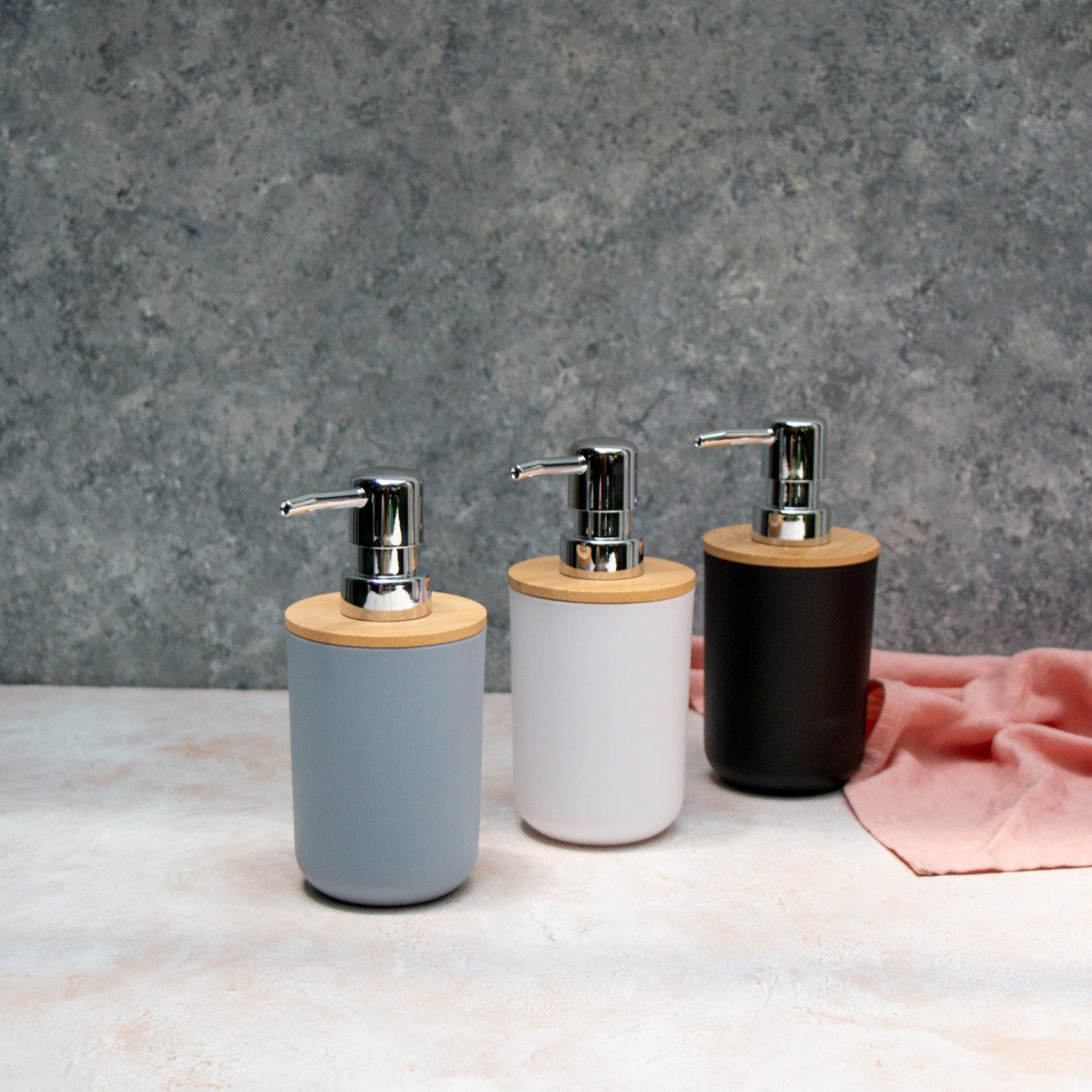 White Plastic Soap Dispenser