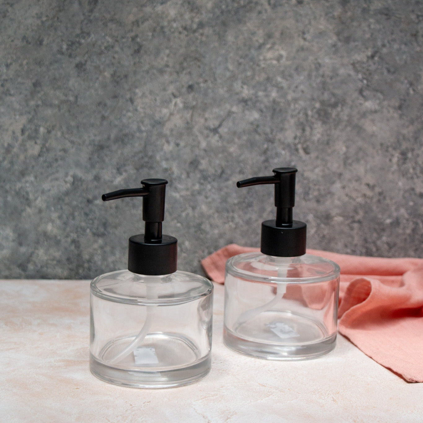 Clear Glass Soap Dispenser